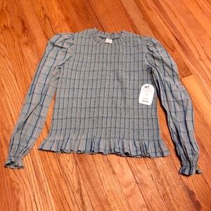 🇺🇲18 XXL Plaid Wooven Top Blouse Youth